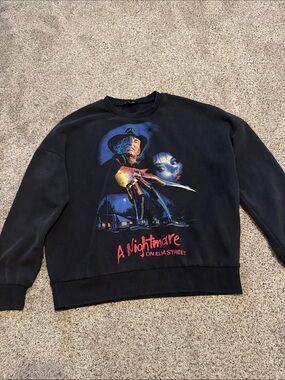 Doll Kills x A Nightmare on Elm Street Men’s Crewneck Sweater - Black size M/L
